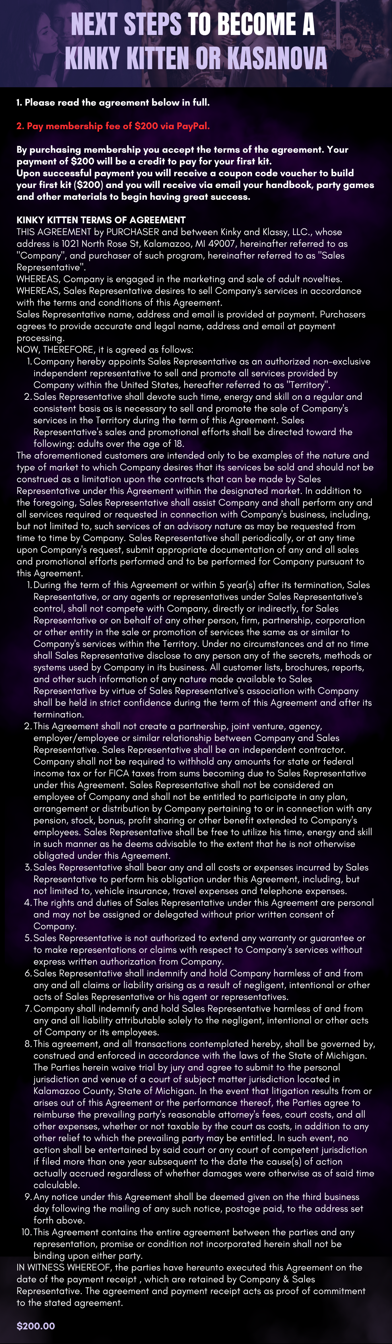 Become a Kinky & Klassy Kitten/Kasanova