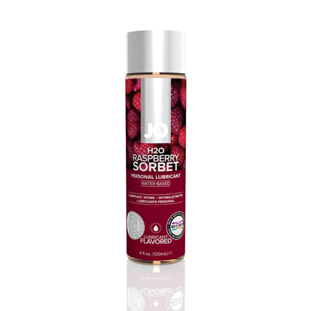 JO H2O Raspberry Sorbet Flavored Water-Based Lubricant 4 oz.