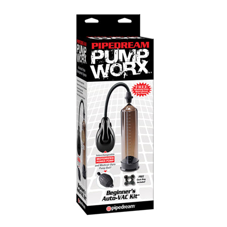 Pump Worx Rechargeable Beginner's Auto-VAC Kit Black