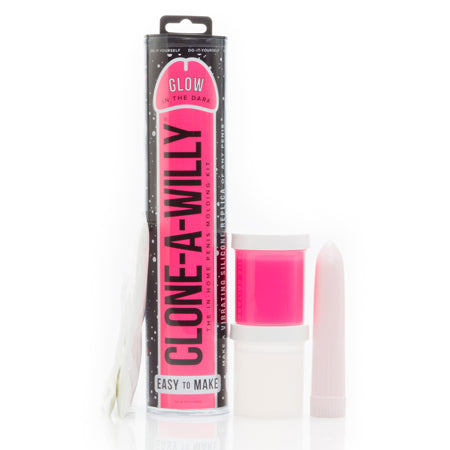 Clone-A-Willy DIY Vibrating Dildo Kit Glow-in-the-Dark Hot Pink