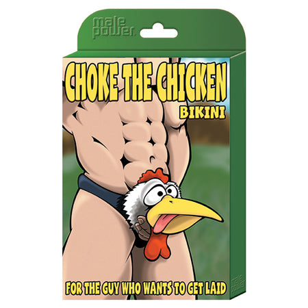 Male Power Novelty Choke The Chicken Bikini Underwear Black O/S