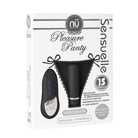 Nu Sensuelle Remote Control Pleasure Panty Black