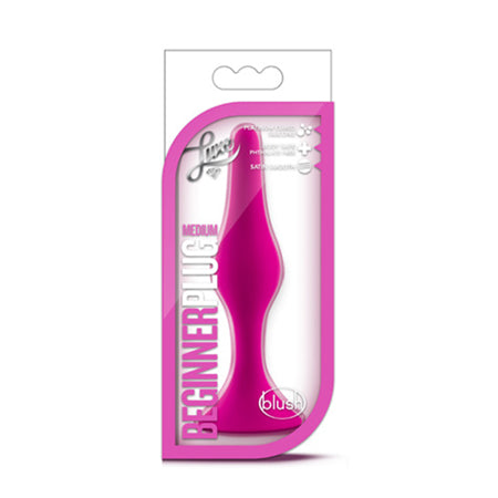 Luxe Silicone Beginner Plug Medium Pink