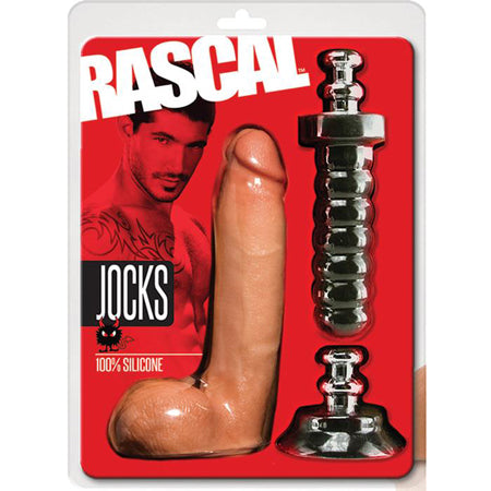 Rascal Rammer + Suction 8 in. Dildo with Handle and Suction Cup