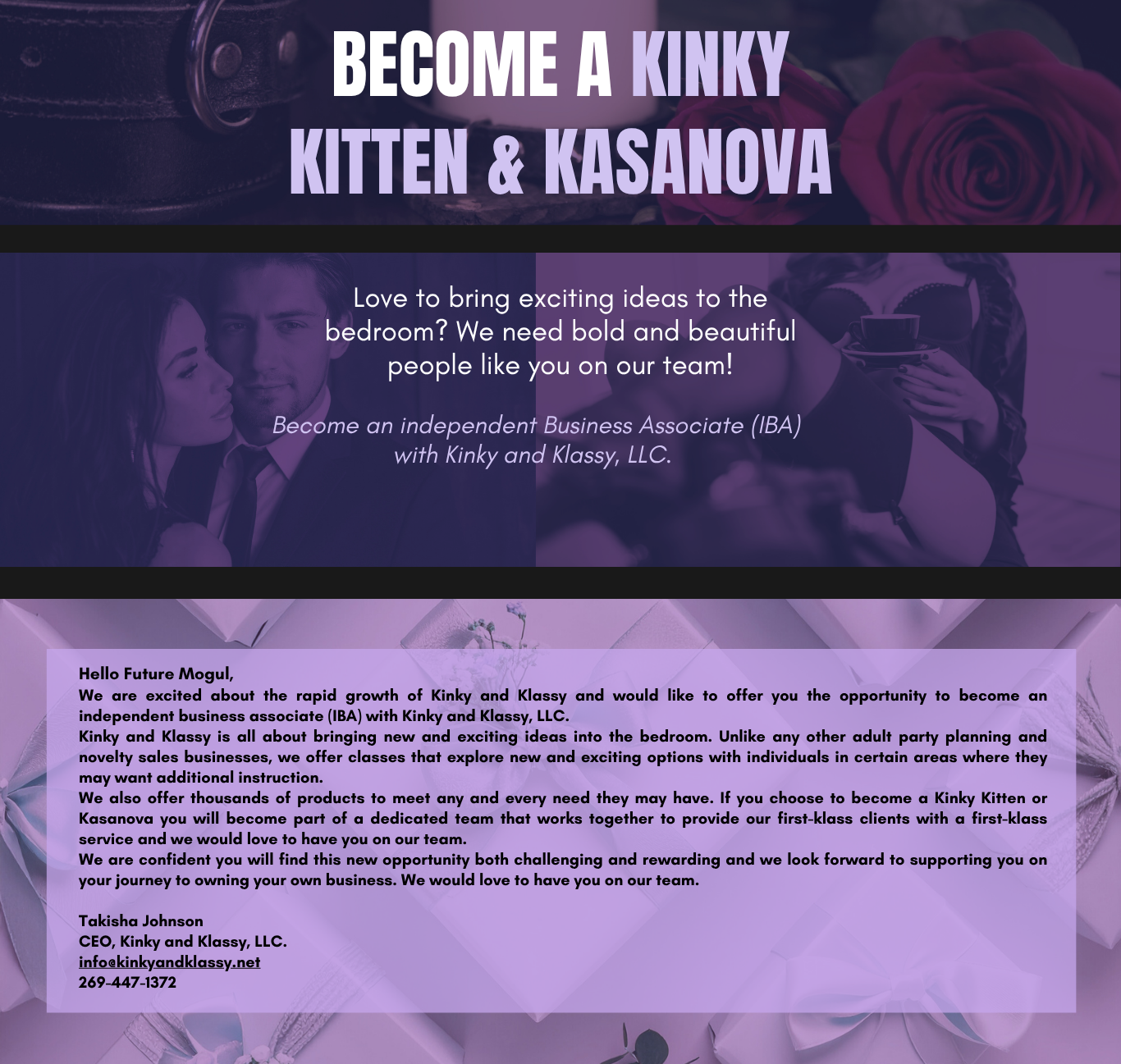 Become a Kinky & Klassy Kitten/Kasanova