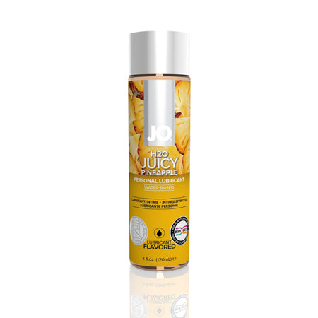 JO H2O Juicy Pineapple Flavored Water-Based Lubricant 4 oz.