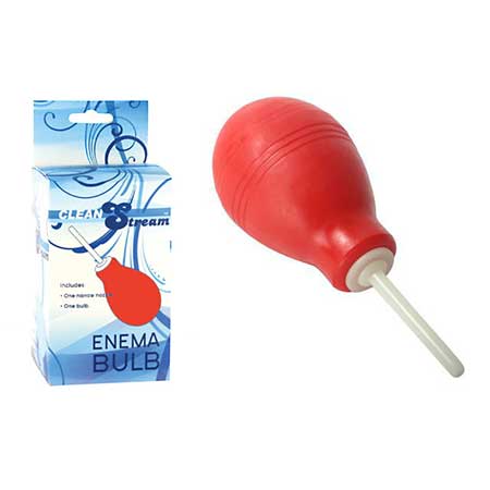 CleanStream Enema Bulb Red