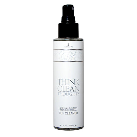Sensuva Think Clean Thoughts Anti-Bacterial Toy Cleaner 4.2 oz.