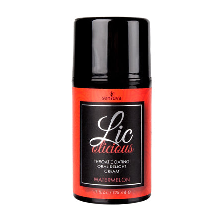 Sensuva Lic-o-licious Throat Coating Oral Delight Cream Watermelon 1.7 oz.