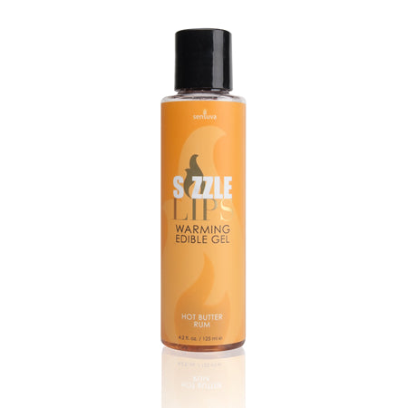 Sensuva Sizzle Lips Warming Edible Gel Hot Butter Rum 4.2 oz.