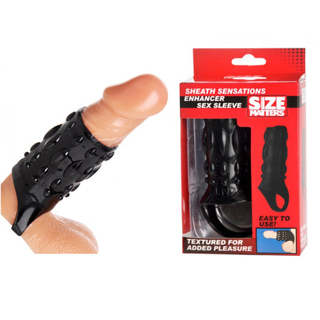 Size Matters Enhancer Sex Sleeve Black