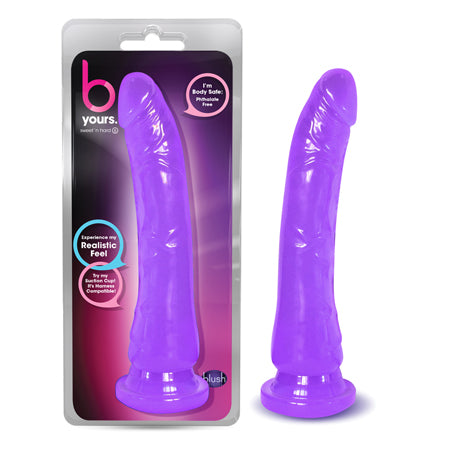 B Yours Sweet 'n Hard 6 Realistic 8.5 in. Dildo Purple