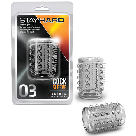 Stay Hard Cock Sleeve 03 Penis Enhancer Clear