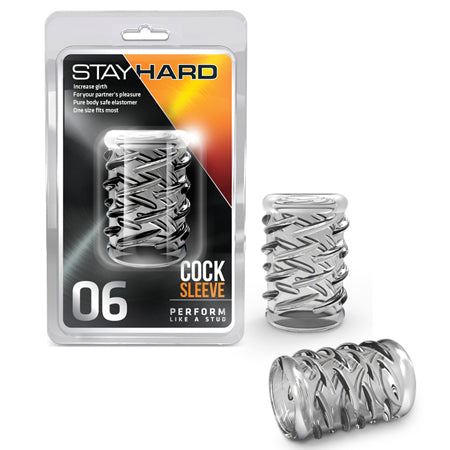 Stay Hard Cock Sleeve 06 Penis Enhancer Clear