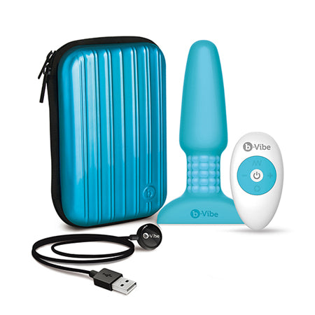 b-Vibe Rimming 2 Rotating and Vibrating Remote Control Plug Teal