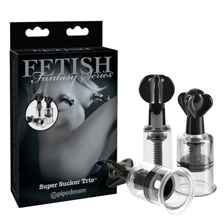Fetish Fantasy Series Limited Edition Super Suckers Trio Clear/Black