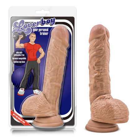 Coverboy Your Personal Trainer Realistic 9 in. Dildo with Balls Tan