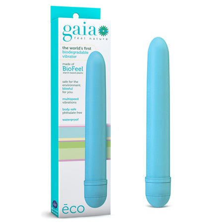 Gaia Eco Slimline Vibrator Aqua