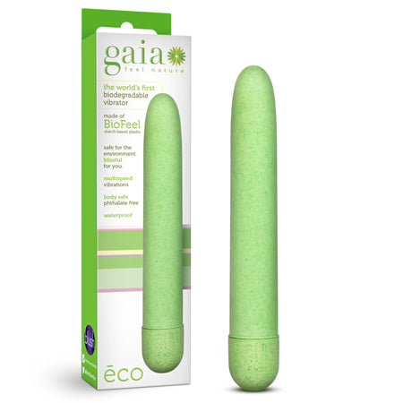 Gaia Eco Slimline Vibrator Green