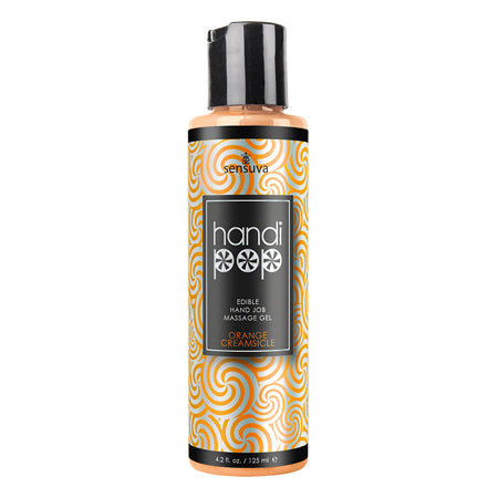 Sensuva HandiPop Edible Hand Job Massage Gel Orange Creamsicle 4.2 oz.