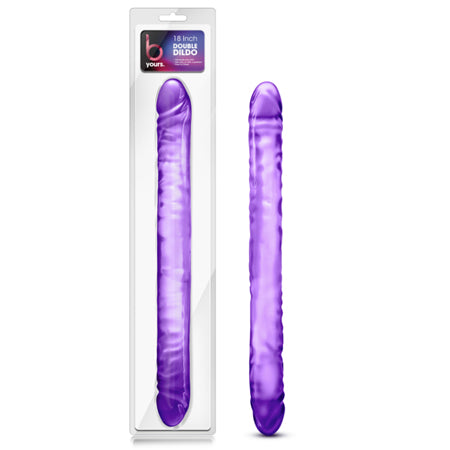 B Yours 18 in. Double Dildo Purple