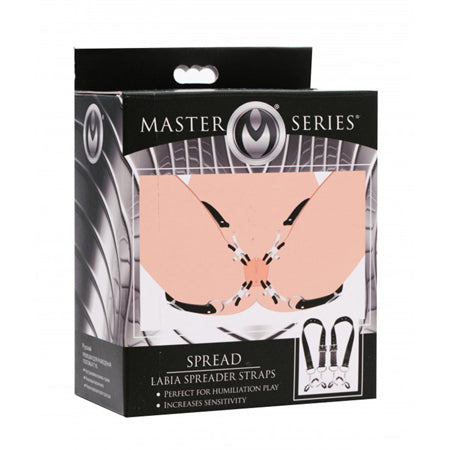 Master Series Spread Labia Spreader Straps With Clamps