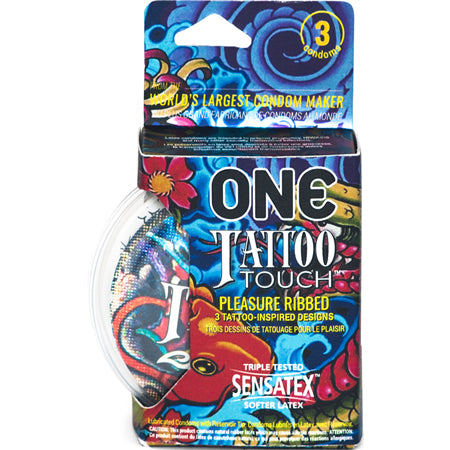 ONE Tattoo Touch Condom 3-Pack