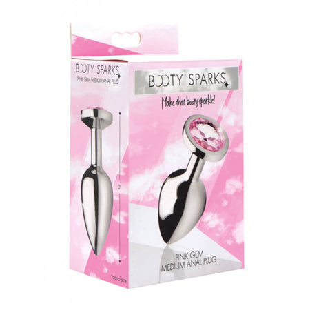 Booty Sparks Pink Gem Anal Plug Medium