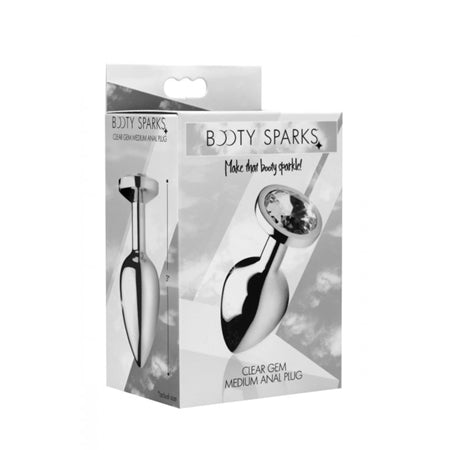 Booty Sparks Clear Gem Anal Plug Medium