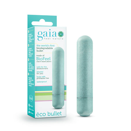Gaia Eco Bullet Single-Speed Vibrator Aqua