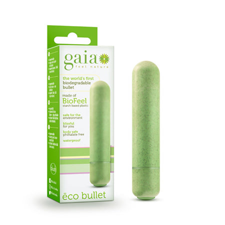 Gaia Eco Bullet Single-Speed Vibrator Green