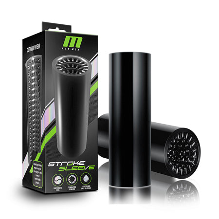 M for Men Stroke Sleeve Reversible Stroker Black