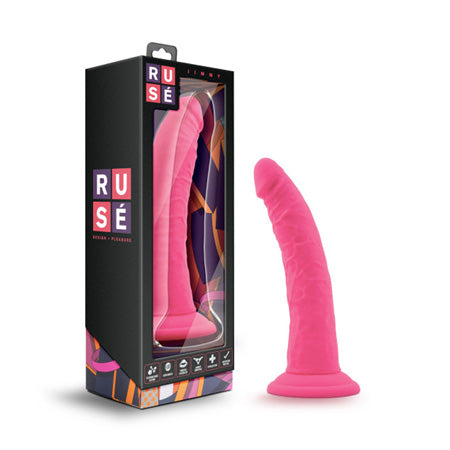 Ruse Jimmy Realistic 7.5 in. Silicone Dildo Hot Pink