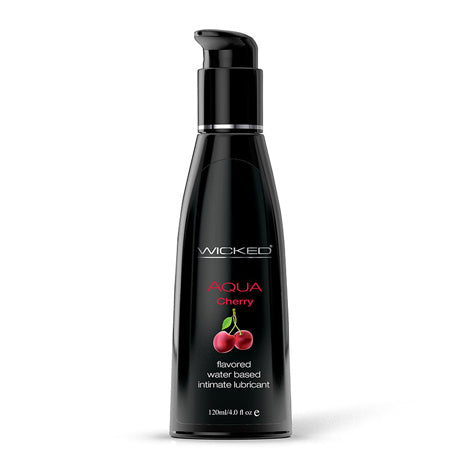 Wicked Aqua Cherry Water-Based Lubricant 4 oz.