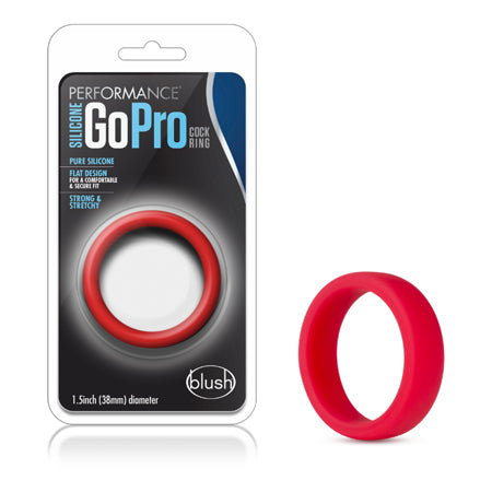 Performance Silicone Go Pro Cock Ring Red
