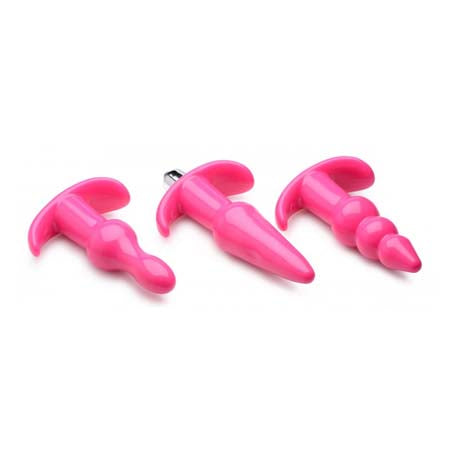 Frisky Thrill Trio Pink Anal Plug Set