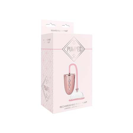 Pumped Rechargeable 3-Speed Pussy Pump Pink