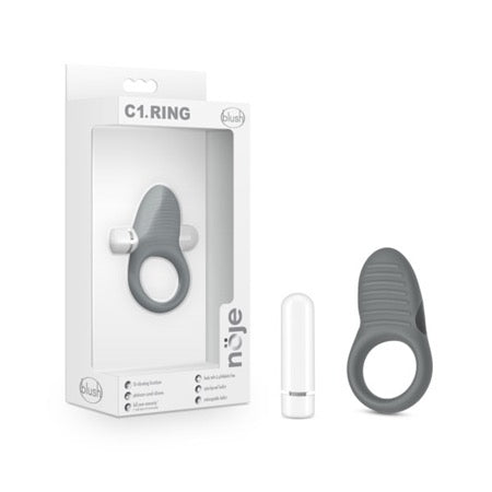 Noje C1.Ring Rechargeable Vibrating Silicone Cockring Slate